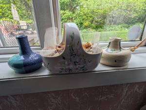 Handmade Ceramic Vases (Lot of 3)