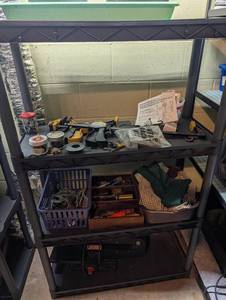 Mixed Shop Tools, Shelf, Clamps & Hardware