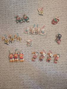 Hand-Painted Animal Ornament Assortment (Lot of 19)