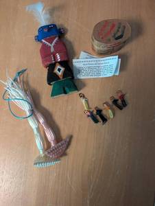 Guatemalan Worry Dolls Set With Woven Case (Lot of 7)
