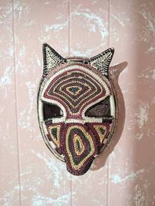 Woven Cat Mask Wall Decor