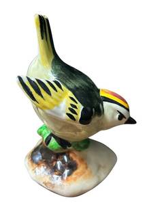 J5 - Vintage Stangl Pottery Golden Crowned Kinglet Figurine Model 3848
