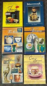 L5 - Collectors Guide Books for Fiesta, Hummel, Vernon Kilns, Fire-King, Don Winton & Cups (Lot of 6)