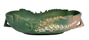 E3 - Vintage Roseville Pottery Foxglove Bowl 1942