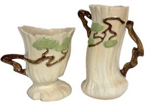 F3 - Roseville Ming Tree Vases (Lot of 2)
