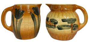 E1 - Early 1916 Roseville Pottery Pitchers (Lot of 2)