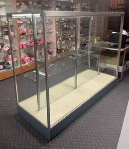 Double Sided Glass Display Shelf