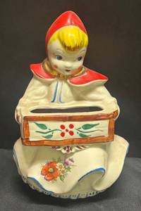 G2 - Vintage Hull Little Red Riding Hood Wall Pocket Planter