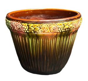 A4 - Antique Weller Zona Blended Glaze Jardiniere