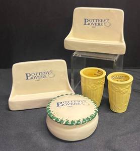 B1 - Pottery Lovers Ceramic Plaques, Bud Vases & Trinket Box