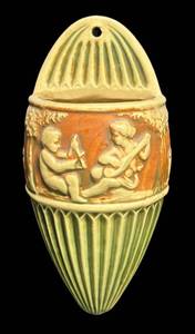 G3 - Antique Roseville Donatello Wall Pocket Vase