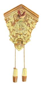 Vintage McCoy Pottery Cuckoo Clock Wall Pocket Decor