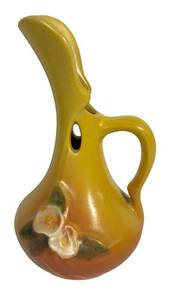 J3 - Vintage Roseville Mock Orange Pottery Ewer