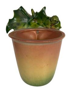J3 - Vintage Roseville Thornapple Wall Pocket Planter