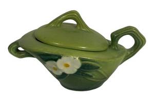 K2 - Vintage Roseville Mock Orange Sugar Dish