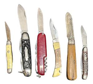 G3 - Six Vintage Pocket Knives