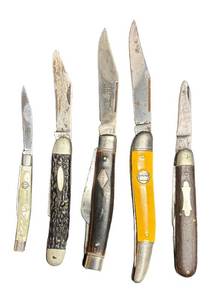 G4 - Five Vintage Pocket Knives