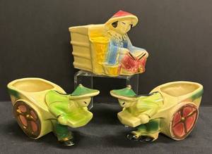 A2 - Trio of Vintage Shawnee Vintage Planters - Ceramic Plant Pots