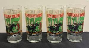 A3 - Four Kentucky Derby Mint Julep Glasses