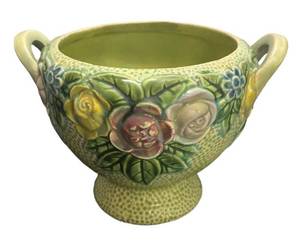 A5 - Antique Roseville Rozane Vase with Floral Relief