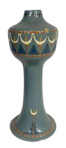 H5 - Antqiue Roseville Aztec Blue Vase