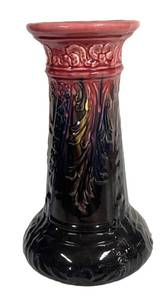 W - Vintage McCoy Brush Pottery Jardiniere Pedestal