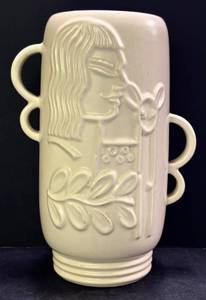 M1 - Vintage Red Wing Pottery Model 1151 Art Deco Vase