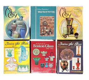 L3 - McCoy & Fenton Art Glass Reference Books (Lot of 6)