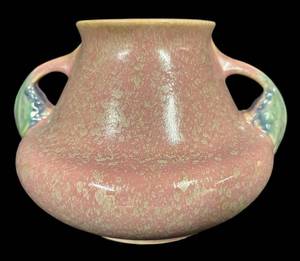 E5 - Vintage Roseville Tuscany Vase With Leaves #341-5