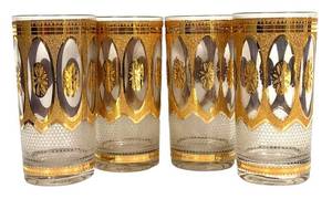 H6 - Vintage Culver Regency Highball Glasses (Set of 4)
