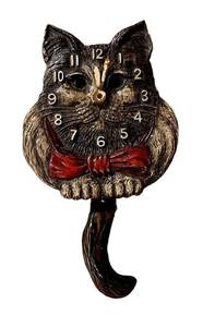 Vintage Lux Pendulette Animated Cat Wall Clock