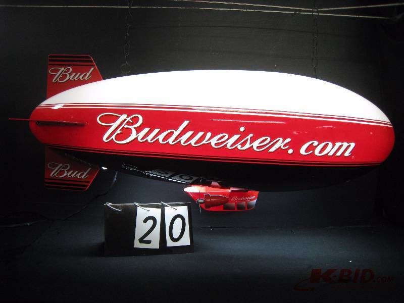 budweiser blimp pool table light