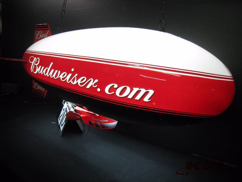 budweiser blimp pool table light