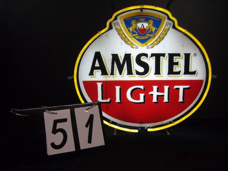 lot 51 image: Amstel Light neon 21 w x 19 h