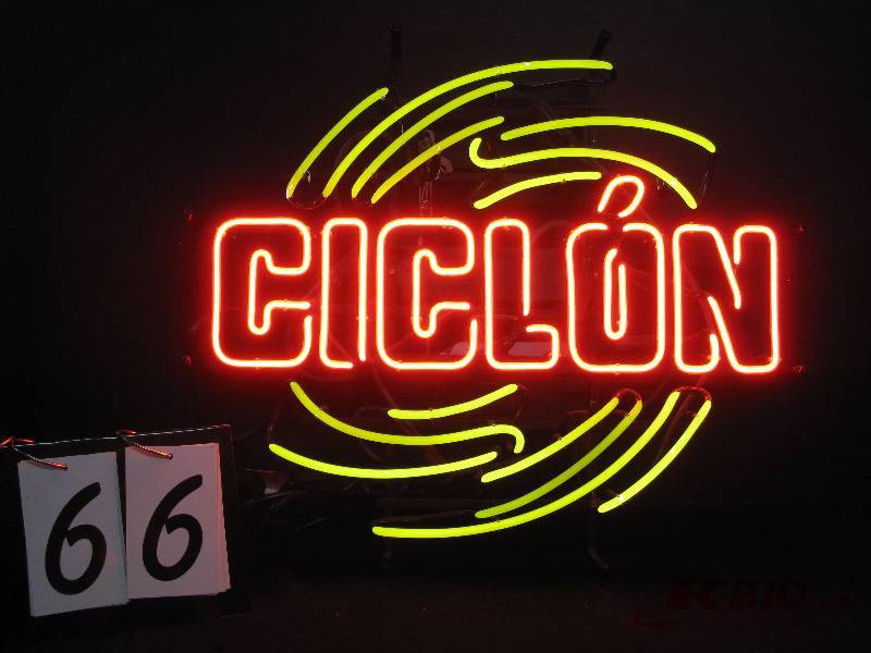 lot 66 image: Ciclon neon - Tequila infused Bacadi rum - Like New 23 w x 20 h