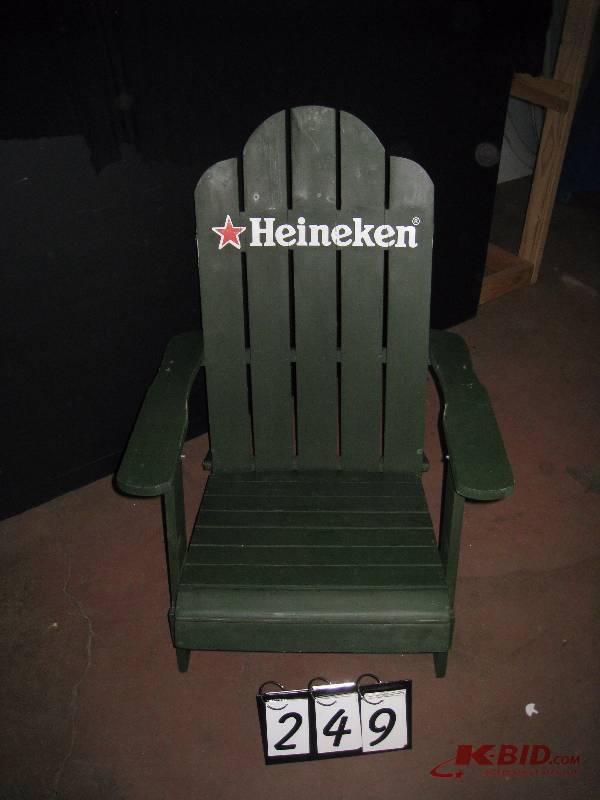 lot 249 image: Heineken - Adirondack wooden chair