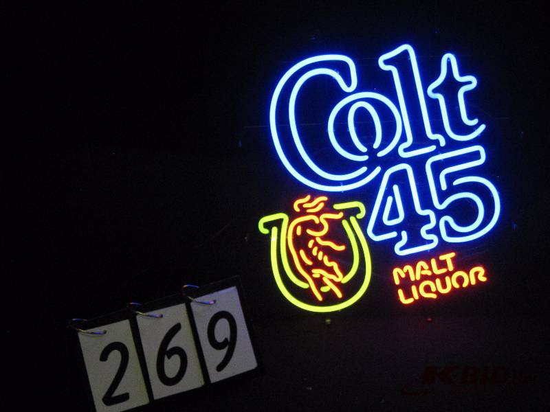 lot 269 image: Colt 45 neon sign - new in box 18 w x 20 h