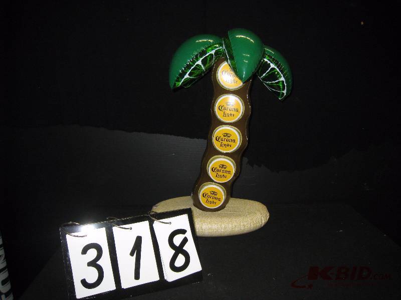 lot 318 image: Corona inflatable palm tree with lime slices as leaves, cute 15 w x 22 h x 12 d