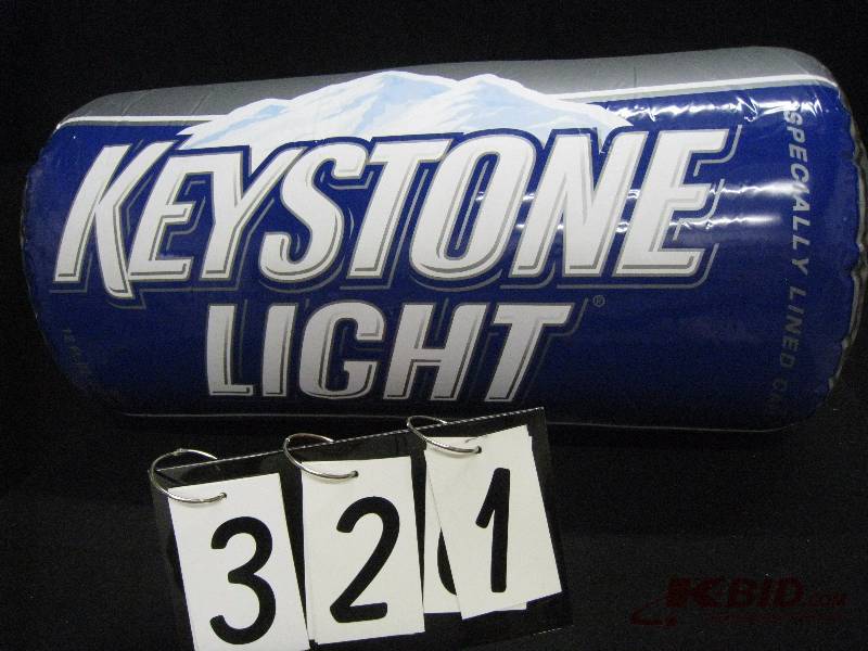 lot 321 image: Keystone Light inflatable can 15 w x 31 h