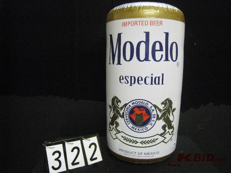 lot 322 image: Modelo inflatable can 16 w x 30 h