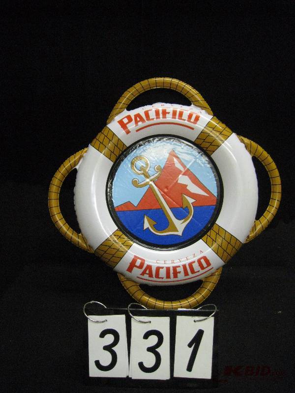 lot 331 image: Cerveza Pacifico inflatable life saver 26 w x 26 h