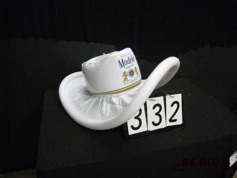 lot 332 image: Modelo Especiale inflatable Gaucho hat 23 w x 16 h x 10 d