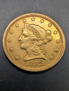 1852 Liberty Head Gold Quarter Eagle 2 12 Dollar Coin
