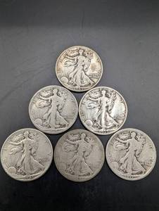 Walking Liberty Half Dollars (Lot of 6)