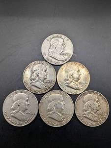 Franklin Half Dollars (Lot of 6)
