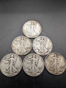 Walking Liberty Half Dollars (Lot of 6)