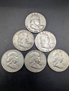 Franklin Half Dollars (Lot of 6)