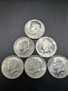 1964 Kennedy Half Dollars (Lot of 6)