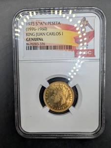 1975 Spain Peseta King Juan Carlos I Ngc Genuine Coin