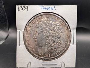 1889 Morgan Silver Dollar Toned